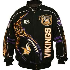  NFL Minnesota Vikings Big & Tall On Fire Jacket 6XL 