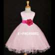 PINK BROWN CHOCOLATE PAGEANT WEDDING FLOWER GIRL DRESS 12M 18M 2 2T 4 