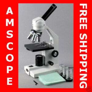   800X COMPOUND BIOLOGICAL MICROSCOPE + MECH. STAGE 013964500820  