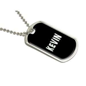  Kevin   Name Military Dog Tag Luggage Keychain Automotive