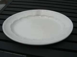   MEAKIN WHITE IRONSTONE PLATTER IN A WHEAT PATTERN WITH 16 INSIDE