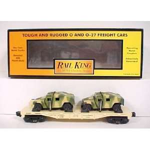  MTH 30 76036 Army Flatcar w/2 Humvees LN/Box Toys 