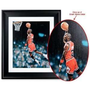  Michael Jordan Brushstrokes 28x24 Art Display Piece 