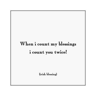  Quotable When I Count My Blessings Blank Cards