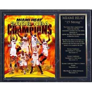  Miami Heat 2006 Champions 12x15 Plaque with 4x10 Plate 