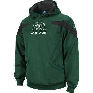 New York Jets Reebok Green Sideline Momentum Hooded Sweatshirt  