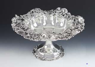 INCREDIBLE AMERICAN STERLING FLORAL CENTERPIECE BOWL  