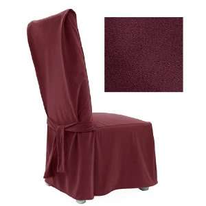  Ultra Suede Burgundy Wine Dining Slipcover Chair 645