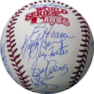  New York Mets 1986 Team Signed World Series Baseball 