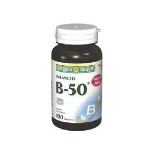  Natures Bounty Balanced B  50 Tablets 100 Health 