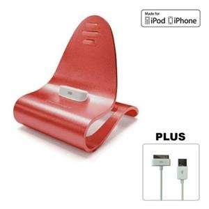  NEW iCrado Dock Red w/cable (Cell Phones & PDAs 