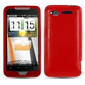  Grip Protector Case for HTC Merge ADR6325, Red Cell 