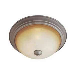  Two Light Malacca Crackle Latte Flush Mount