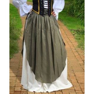 Pirate Wench Peasant Renaissance Medieval Costume Skirt with Apron