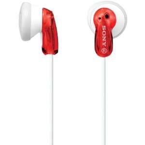  New  SONY MDRE9LP/RED EARBUD (RED) Electronics