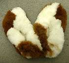   Fur Slippers with Sheep Insole And Sheep Skin Sole Woman 9.5 Men 8