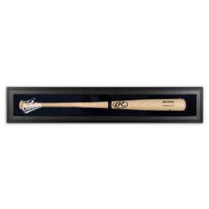   Black Framed MLB Single Bat Orioles Logo Display Case Sports