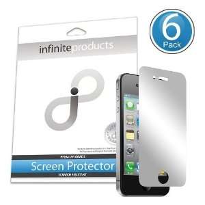 Infinite Products Glint Screen Protectors for iPhone 4 (6 Pack) MIRROR 