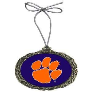 Clemson Tigers   Classic Logo   Nickel Holiday Ornament  