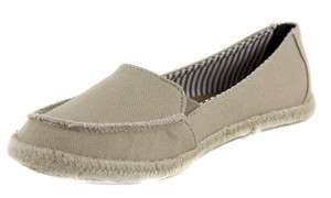 Madie Soda Casual Comfort Canvas Slip on Espadrille Flat Shoes Medium 