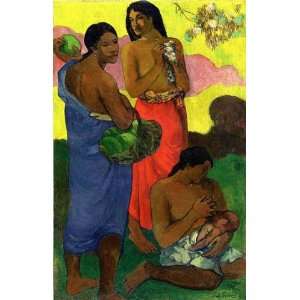  Oil Painting Maternite (II) Paul Gauguin Hand Painted 