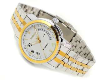 OXANNA Luxury Golden Wrist Watch Men Steel Automatic Date HQ Gift Box 