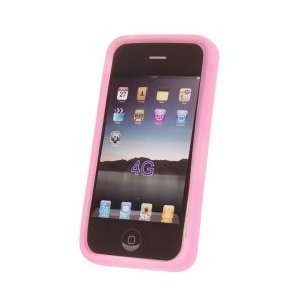  Pink Silicone Skin Case Cover for Apple iPhone 4G 4th 