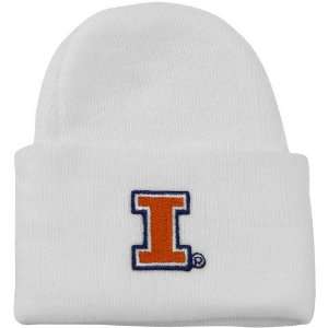  NCAA Illinois Fighting Illini Infant White Knit Beanie 