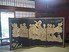 edo japanese buddhist buddha kannon amida byobu jizo folding screen