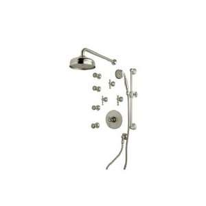  Rohl ACKIT35X STN Shower Package Kit W/ Cross Handles 