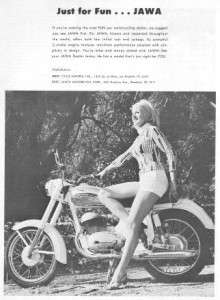 1965 Jawa 350 Sports Roadster Motorcycle Original Ad  