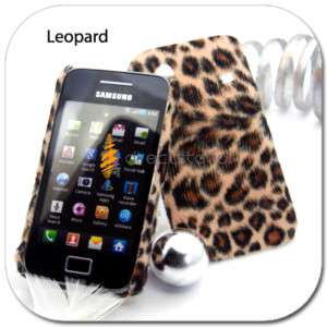 Leopard VELVET Hard Cover Case Samsung Galaxy Ace S5830  