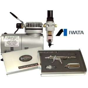  IWATA Kustom 9400 Airbrush Kit w/Mini Compressor Arts 