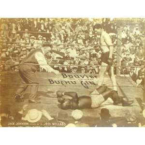  Boxing Jack Johnson vs Jess Willard Poster 1915 Sports 