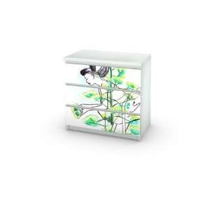  Green Tree Decal for IKEA Malm Dresser 3 Drawers