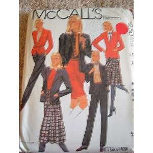 MISSES JACKET, SKIRT, PANTS OR SHORTS SIZE 12 MCCALLS SEWING PATTERN 