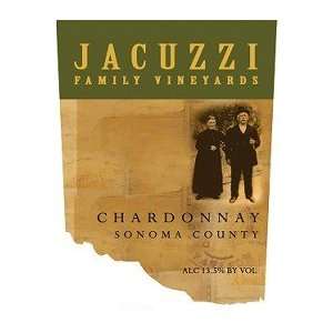  Jacuzzi Family Vineyard Chardonnay 2010 750ML Grocery 