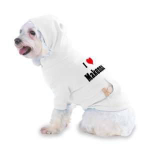  I Love/Heart Makenna Hooded T Shirt for Dog or Cat X Small 