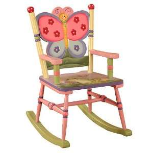   Teamson Childrens Magic Garden Wooden Rocking Chair