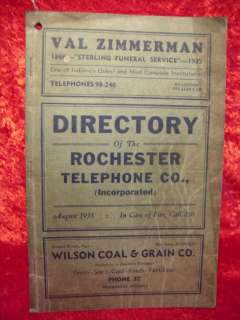 Rochester Indiana City Directory Great Genealogy Manitou History Great 