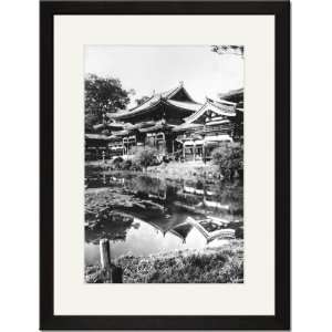   Black Framed/Matted Print 17x23, The Japanese Castle