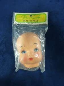 Fibre Craft Plastic Doll Face 4.5  