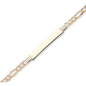  14k Yellow Gold 8 Inch Solid ID Bracelet Jewelry