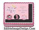   1ST BIRTHDAY Edible Party Cake Image Cupcake Topper Favor Decoration