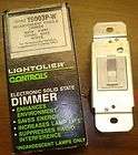LIGHTOLIER Incandescent Toggle Dimmer T6003P W White