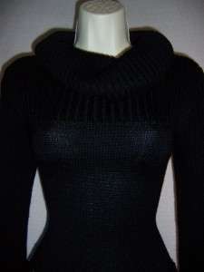 TAHARI Jordan Draped Cowl Neck Sweater Dress LP 12 14  