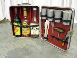   Set in Black Case w Old Jose Quervo Bottle Complete Set NICE  
