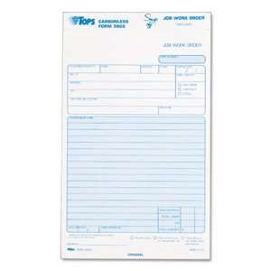  TOPS Job Work Order, Snap Off Triplicate Form TOP3868 