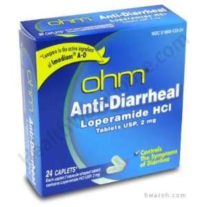  Anti Diarrheal Loperamide HCl (2mg)   24 Caplets Health 