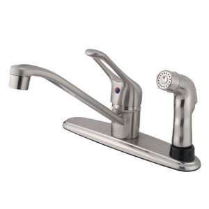 Kingston Brass KB563SNSP Wyndham Single Loop Handle 8 Kitchen Faucet 